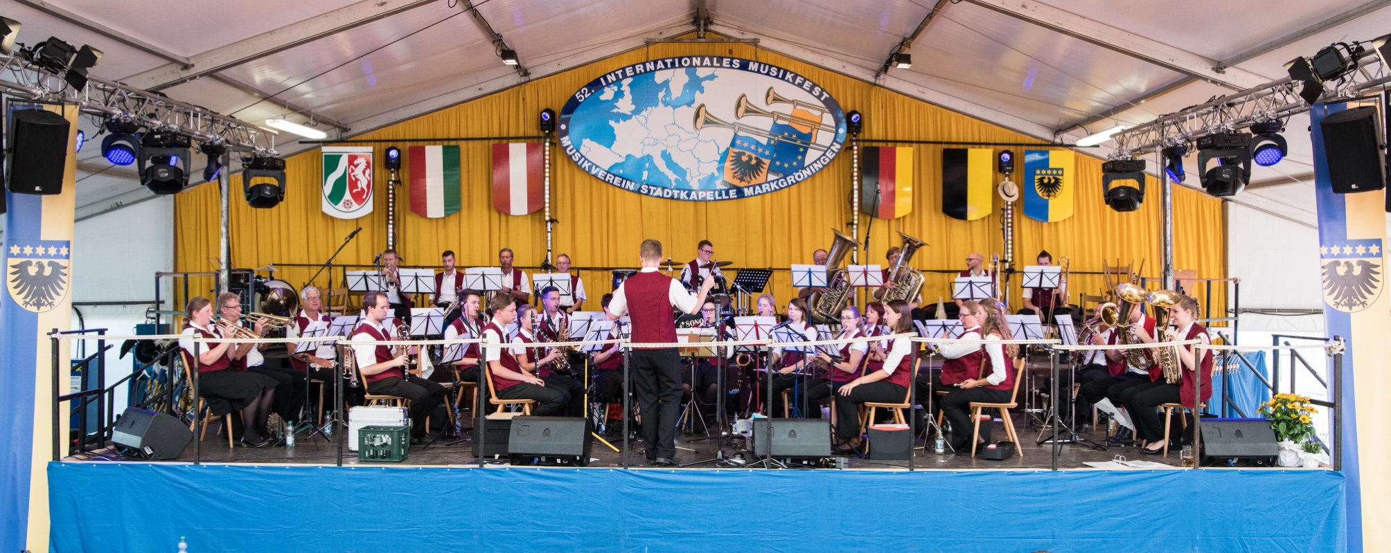 Auftritt als Saxophonist